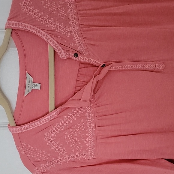Lucky Brand 3/4 sleeve top - Picture 3 of 3